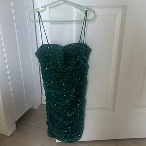 Lulus green sparkle dress